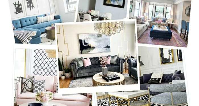 Before and After: Glam Global Style Interior Design - Decorilla Online ...